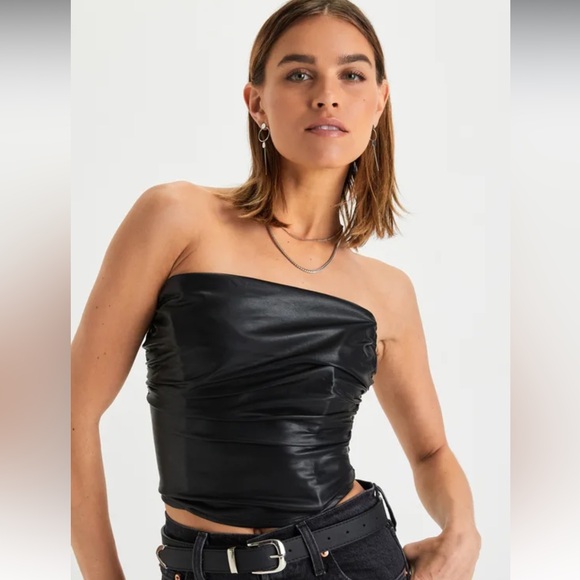 Nia Tops - NIA Black Corset NWT